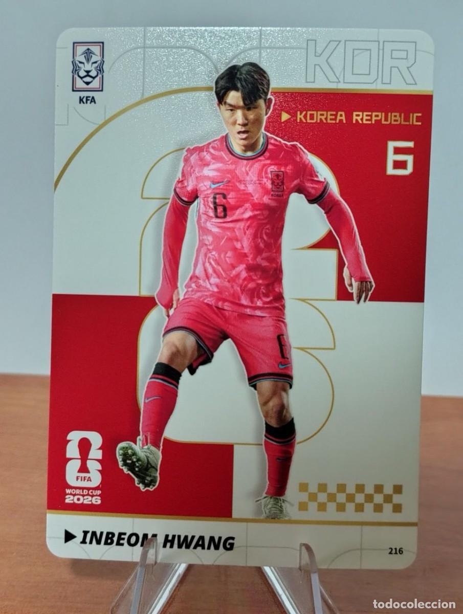 Football Stickers: #216 INBEOM HWANG (Rep&uacute;blica de Korea) - PANINI KAYOU (China) FIFA World Cup 2026