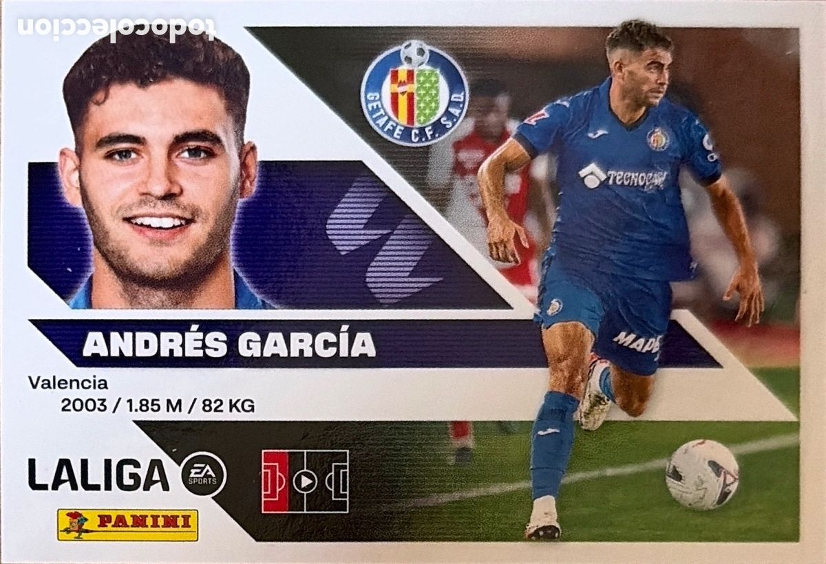 Figurine di Calcio: ANDRES GARCIA -ULTIMO FICHAJE N&ordm; 18 - (GETAFE) - COLECCIONES ESTE 2026/27 (PANINI)