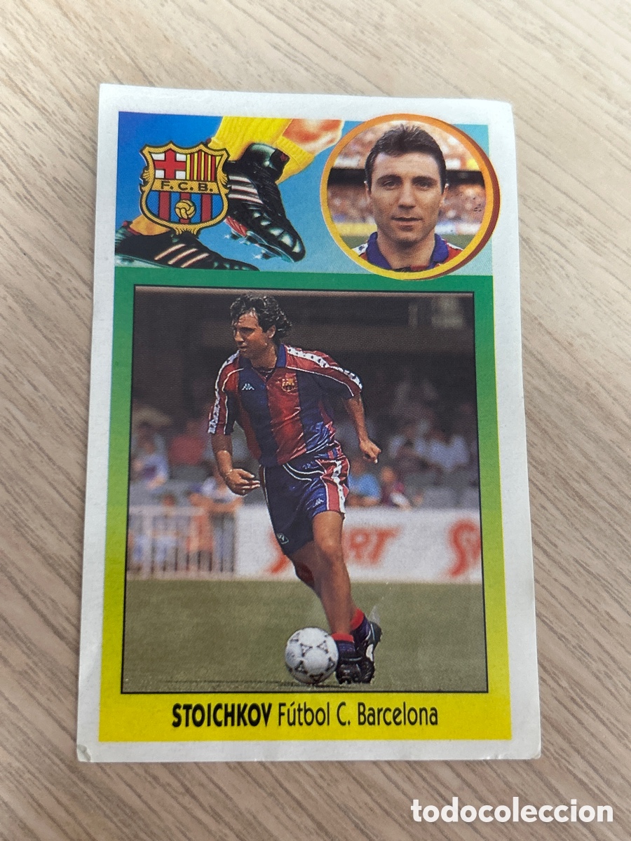 Figurine di Calcio: STOICHKOV BARCELONA ADHESIVO LIGA ESTE 1993 1994 93 94 NUNCA PEGADO SIN PEGAR