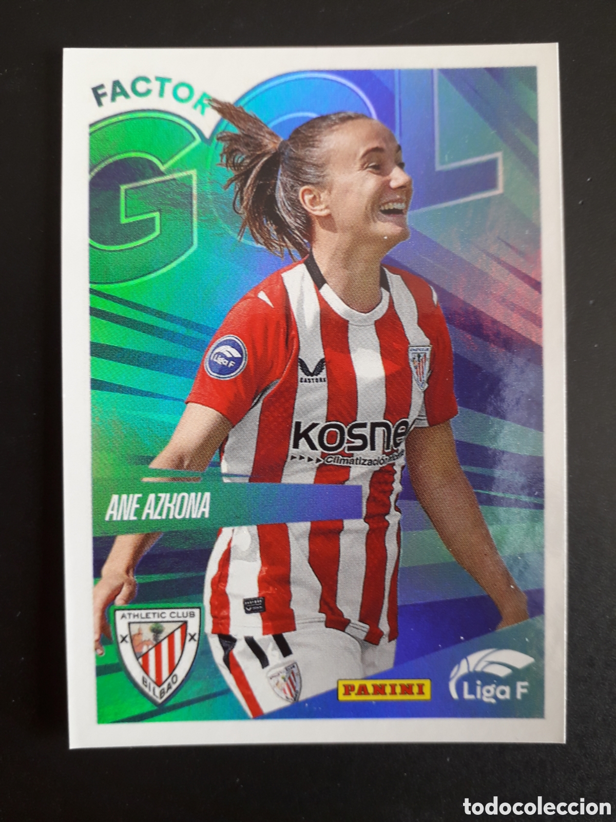 Cromos de f&uacute;tbol: ANE AZKONA FACTOR GOL ATHLETIC BILBAO N&deg; 357 LIGA F FEMENINA 2024 2025 24 25 PANINI PEDIDO M&Iacute;NIMO 3&euro;