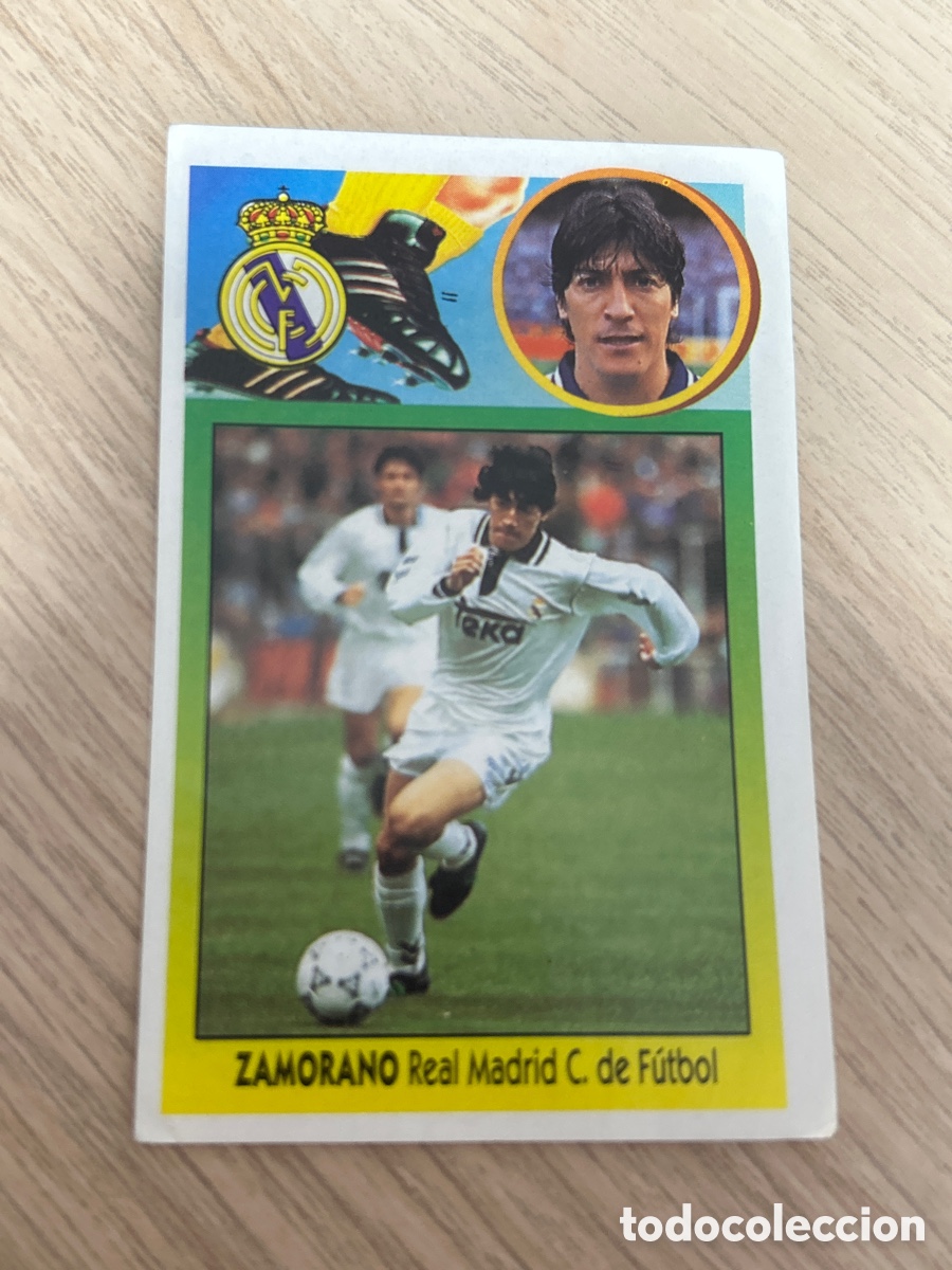 Cromos de f&uacute;tbol: ZAMORANO REAL MADRID ADHESIVO LIGA ESTE 1993 1994 93 94 NUNCA PEGADO SIN PEGAR