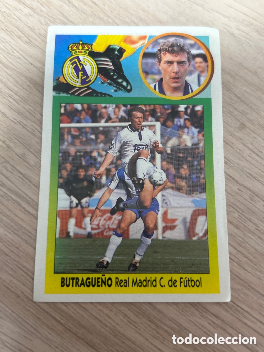 Cromos de Futebol: BUTRAGUE&Ntilde;O REAL MADRID ADHESIVO LIGA ESTE 1993 1994 93 94 NUNCA PEGADO SIN PEGAR