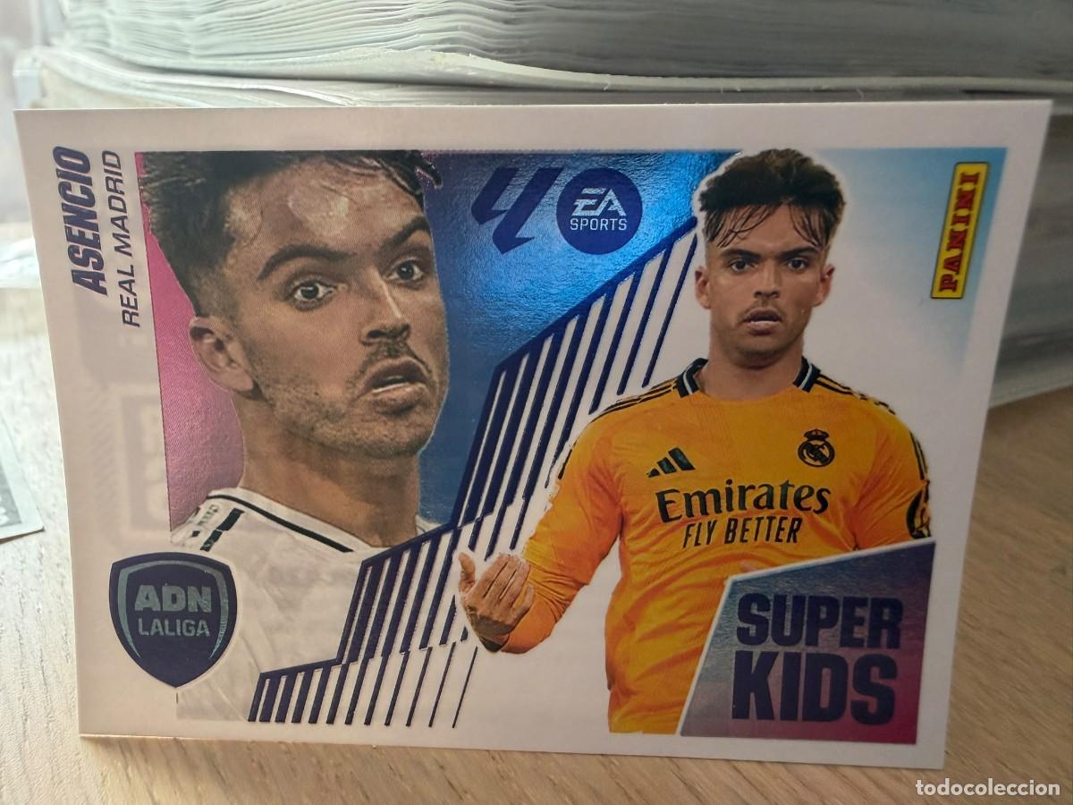 Football Stickers: 1 ASENCIO SUPER KIDS REAL MADRID 25 26 2025 2026 LIGA EA SPORTS COLECCIONES ESTE SIN PEGAR STICKER