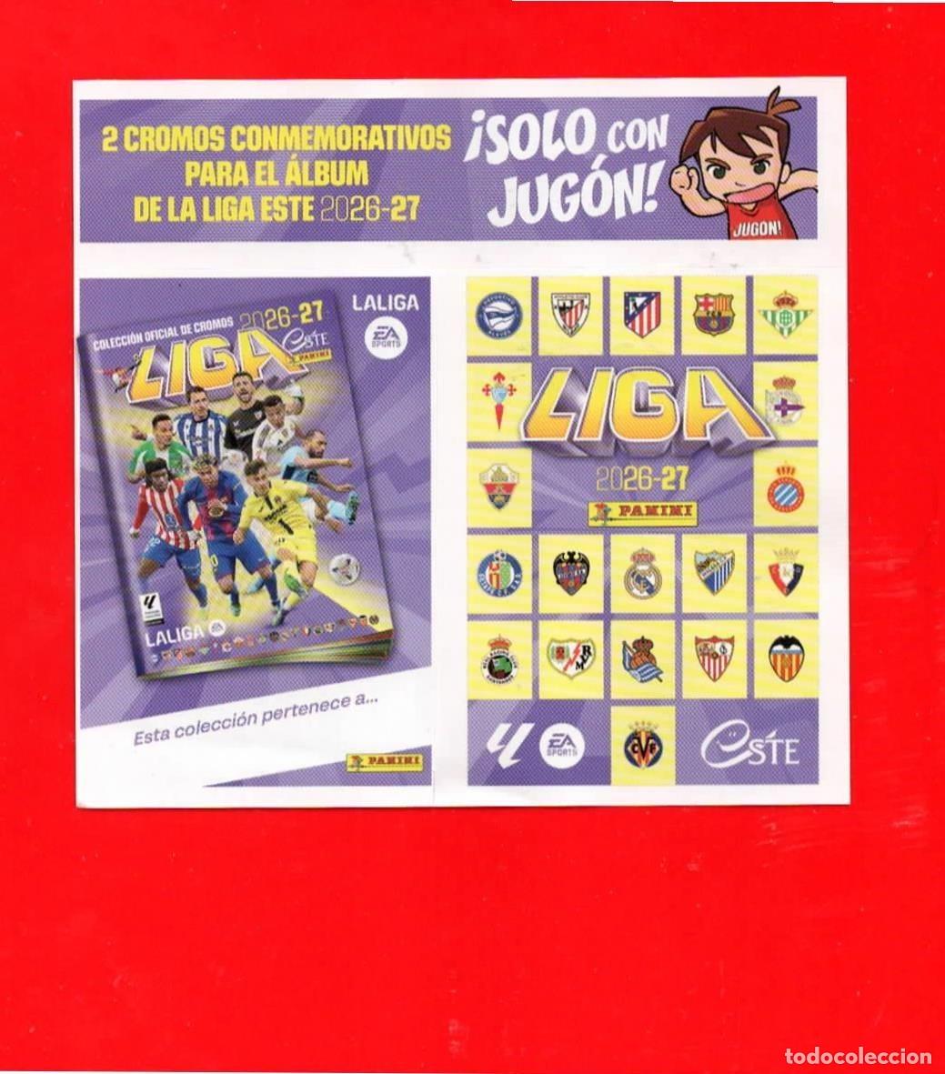 Cromos de f&uacute;tbol: Cromos Conmemorativos Liga Este 2026 2027 26 27