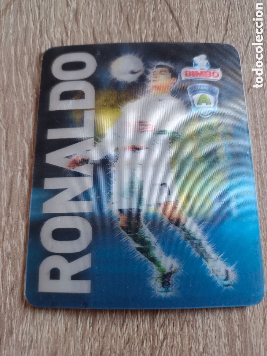 Cromos de f&uacute;tbol: CRIMO BIMBO CRISTIANO RONALDO 2013-2014. BUEN ESTADO.