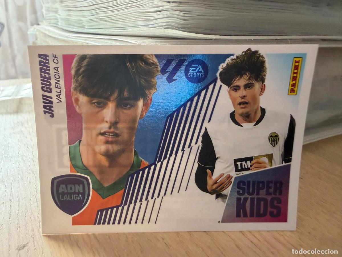 Cromos de f&uacute;tbol: 12 JAVI GUERRA SUPER KIDS VALENCIA 25 26 2025 2026 LIGA EA SPORTS COLECCIONES ESTE SIN PEGAR