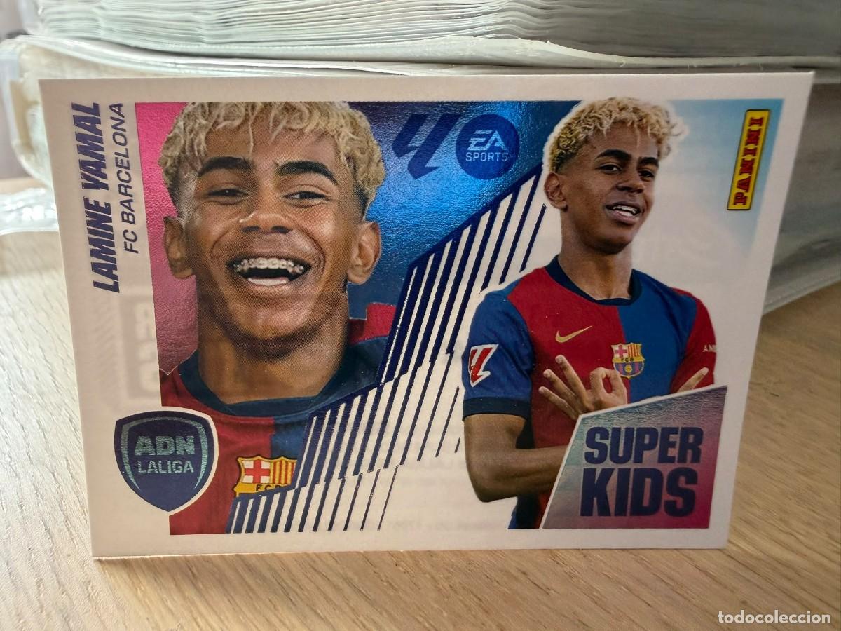 Cromos de f&uacute;tbol: 14 LAMINE YAMAL SUPER KIDS BARCELONA 25 26 2025 2026 LIGA EA SPORTS COLECCIONES ESTE SIN PEGAR