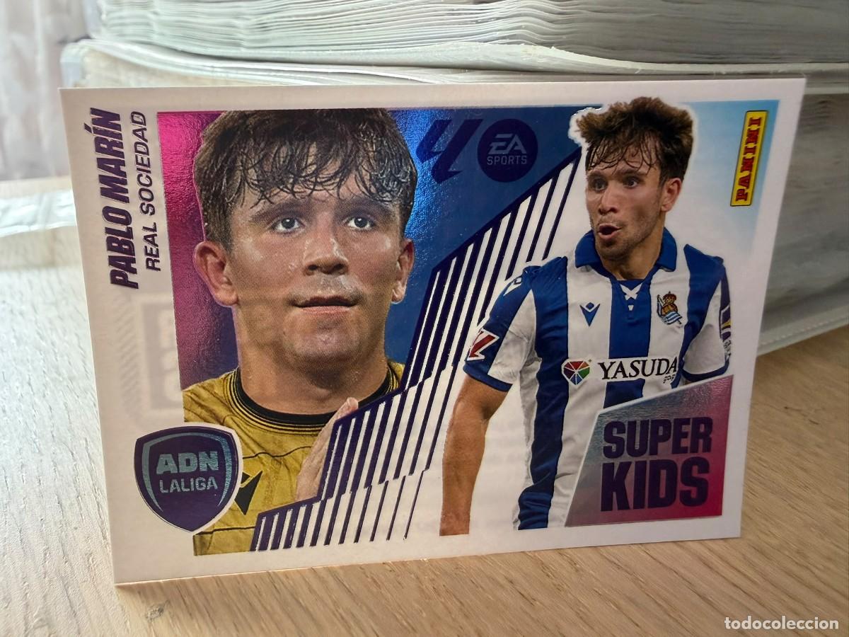 Football Stickers: 15 PABLO MARIN SUPER KIDS REAL SOCIEDAD 25 26 2025 2026 LIGA EA SPORTS COLECCIONES ESTE SIN PEGAR