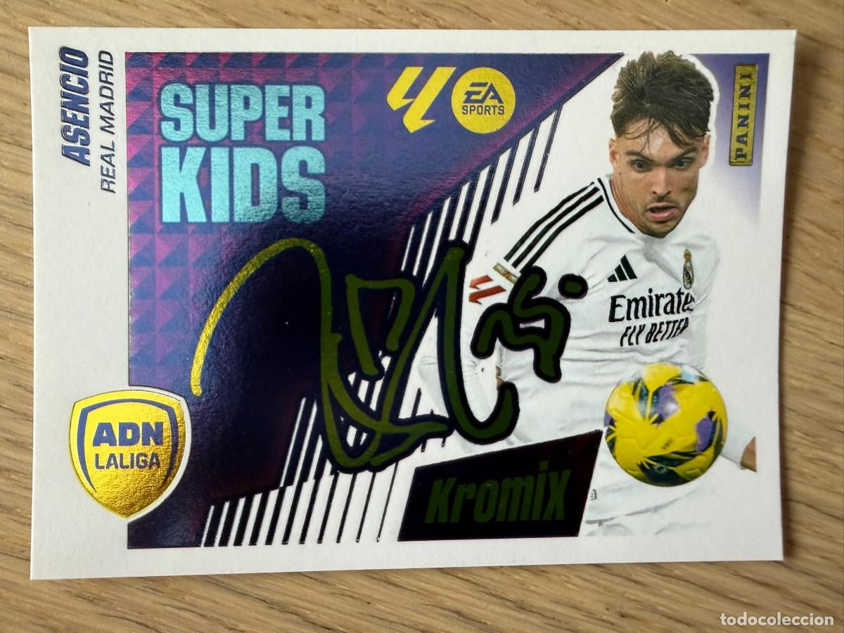 Cromos de f&uacute;tbol: 1 ASENCIO SUPER KIDS KROMIX REAL MADRID 25 26 2025 2026 LIGA EA SPORTS COLECCIONES ESTE SIN PEGAR