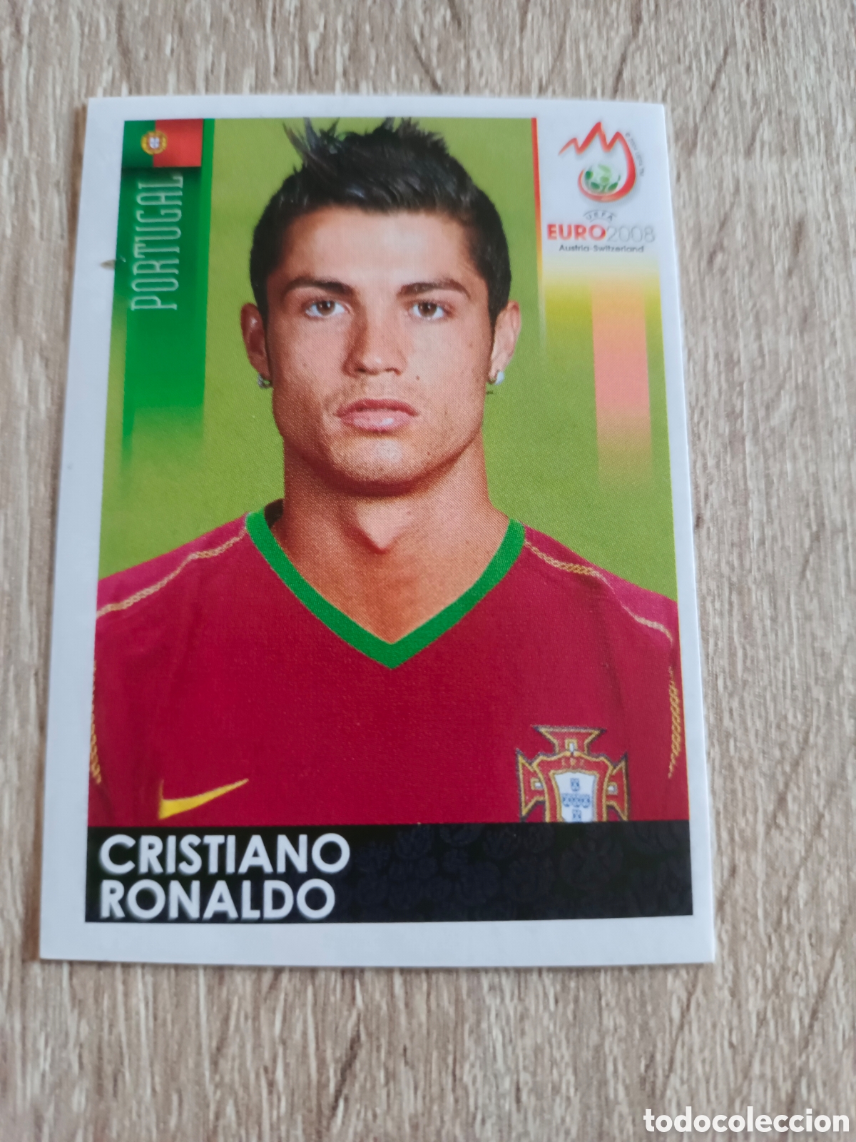 Cromos de f&uacute;tbol: CRISTIANO RONALDIO EURO 2008 PANINI. NUEVO. EXCELENTE ESTADO