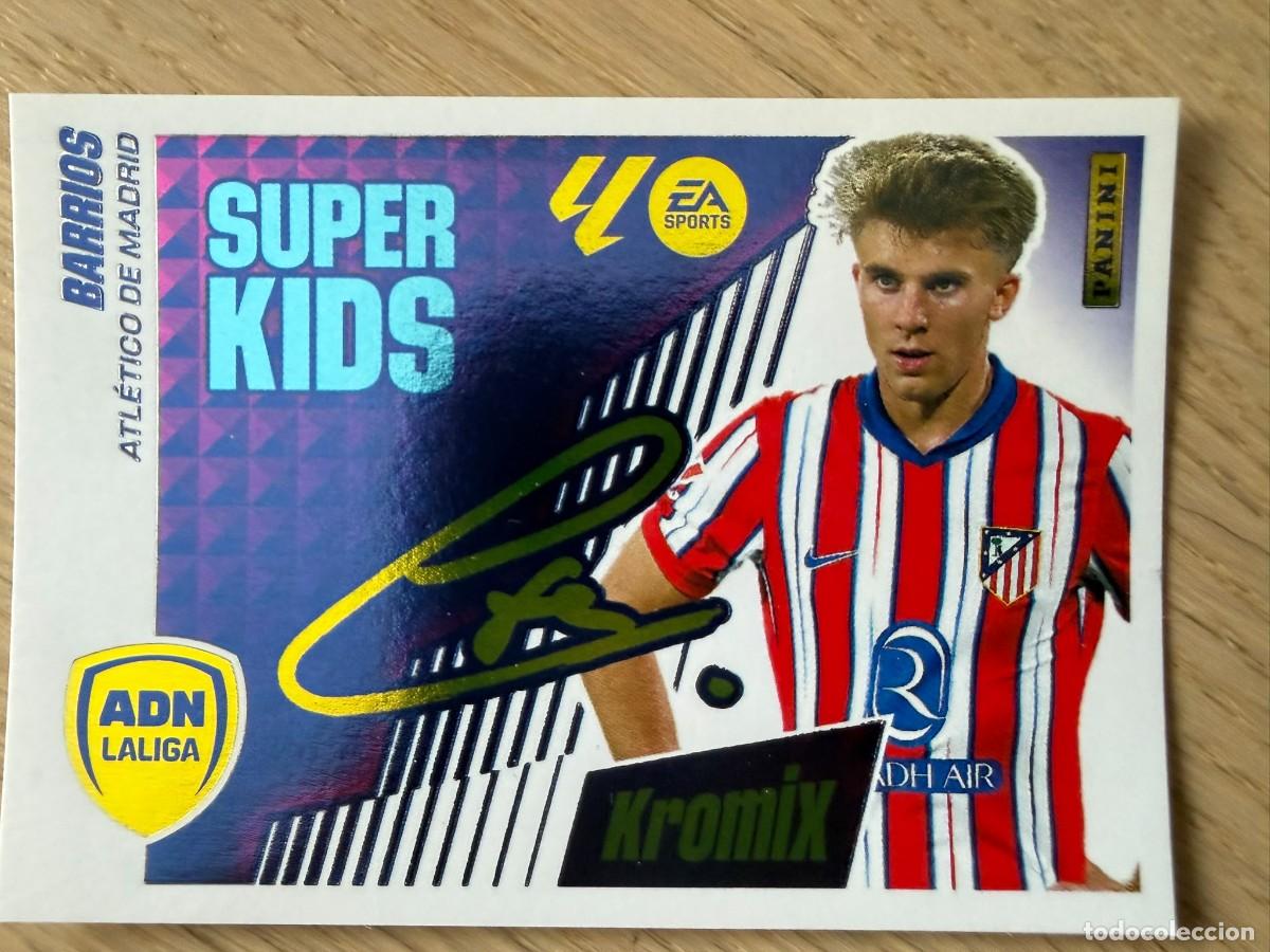 Cromos de f&uacute;tbol: 3 BARRIOS SUPER KIDS KROMIX AT MADRID 25 26 2025 2026 LIGA EA SPORTS COLECCIONES ESTE SIN PEGAR