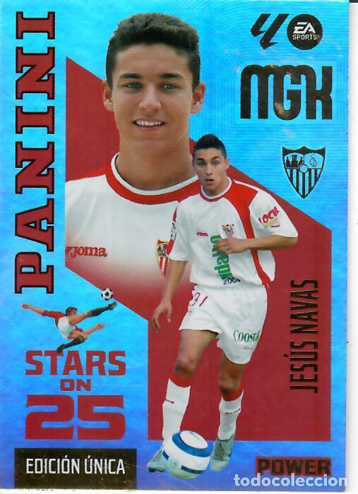 Cromos de f&uacute;tbol: TRADING CARD PANINI MEGACRACKS 26 27 - MGK 437 P STARS ON 25 - JES&Uacute;S NAVAS - SEVILLA - EDICI&Oacute;N &Uacute;NICA
