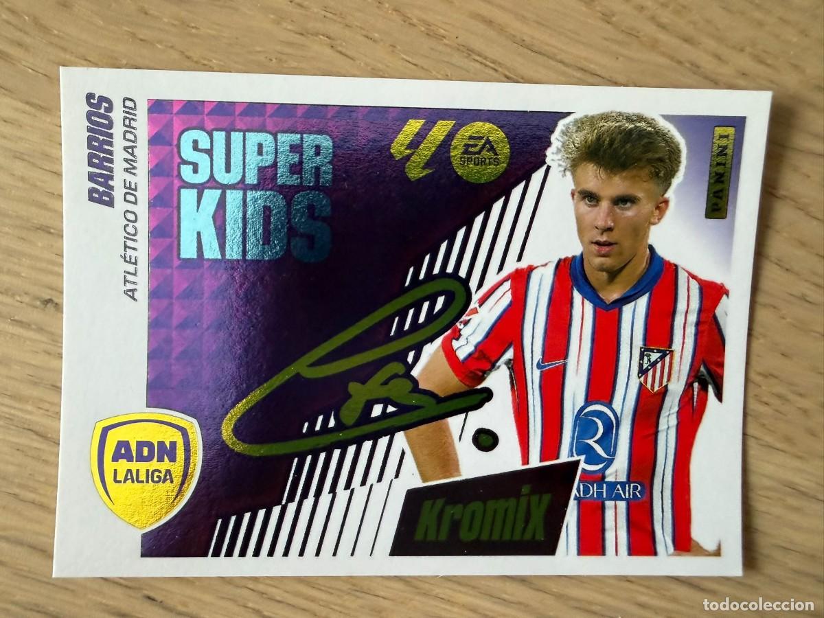 Cromos de f&uacute;tbol: 3 BARRIOS SUPER KIDS KROMIX AT MADRID 25 26 2025 2026 LIGA EA SPORTS COLECCIONES ESTE SIN PEGAR