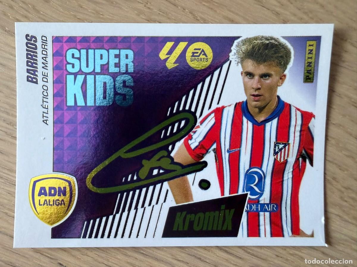 Cromos de f&uacute;tbol: 3 BARRIOS SUPER KIDS KROMIX AT MADRID 25 26 2025 2026 LIGA EA SPORTS COLECCIONES ESTE SIN PEGAR