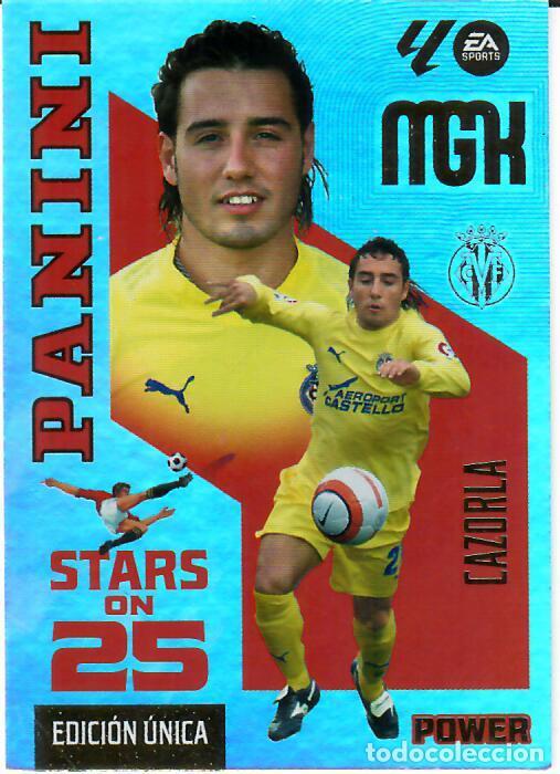Cromos de f&uacute;tbol: TRADING CARD PANINI MEGACRACKS 26 27 - MGK 438 P STARS ON 25 - CAZORLA - VILLARREAL - EDICI&Oacute;N &Uacute;NICA