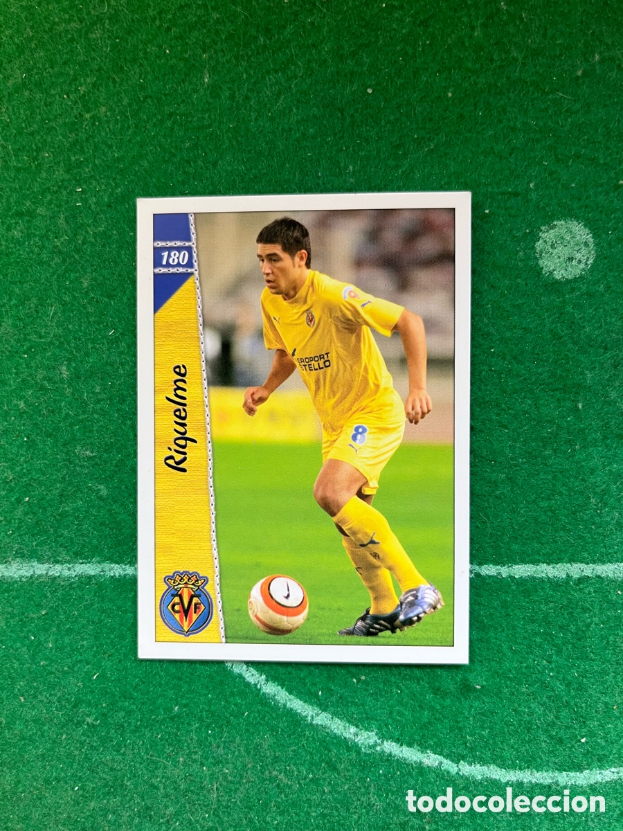 Cromos de f&uacute;tbol: 180 RIQUELME VILLARREAL LAS FICHAS DE LA LIGA 2006 2007 MUNDICROMO