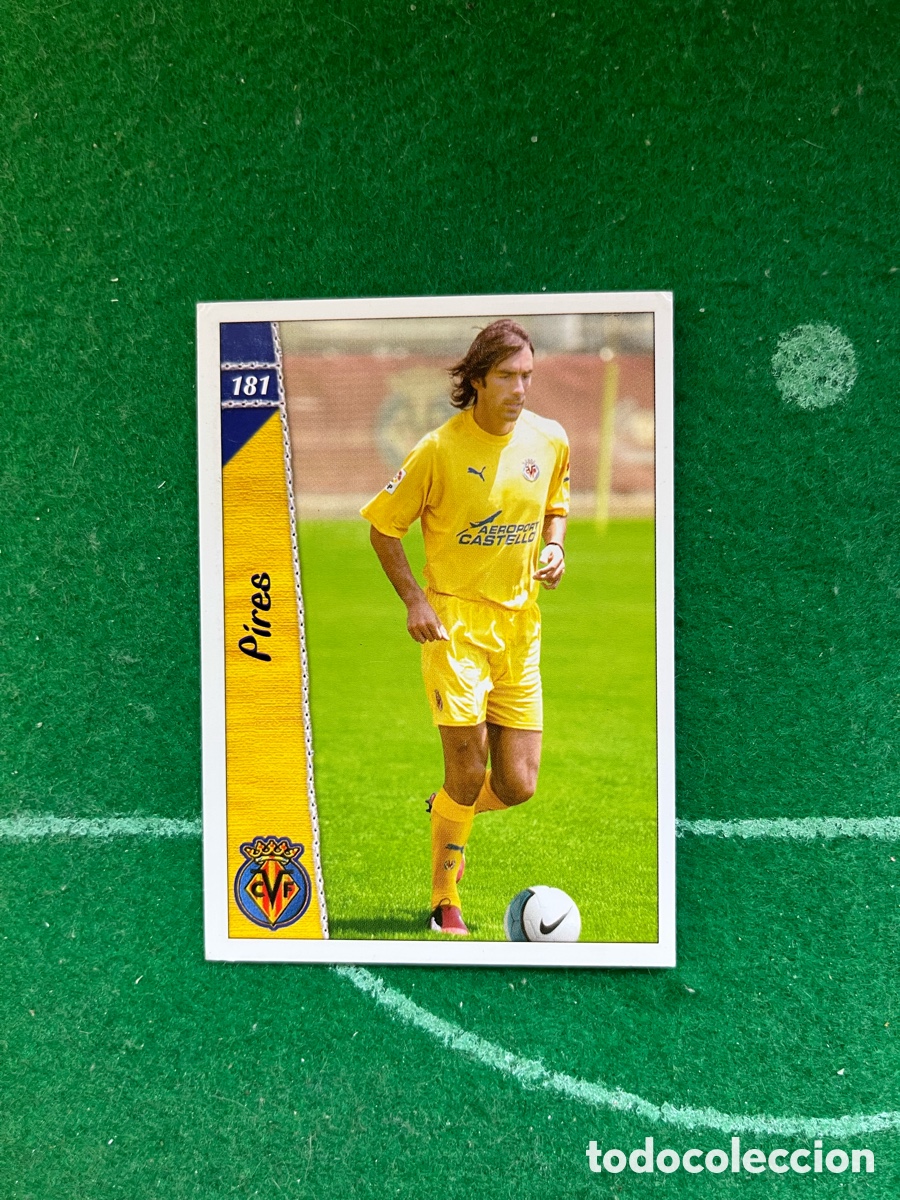 Cromos de f&uacute;tbol: 181 PIRES VILLARREAL LAS FICHAS DE LA LIGA 2006 2007 MUNDICROMO