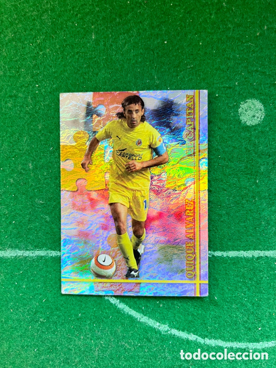 Cromos de f&uacute;tbol: 188 QUIQUE &Aacute;LVAREZ VILLARREAL LAS FICHAS DE LA LIGA 2006 2007 MUNDICROMO EL CAPIT&Aacute;N