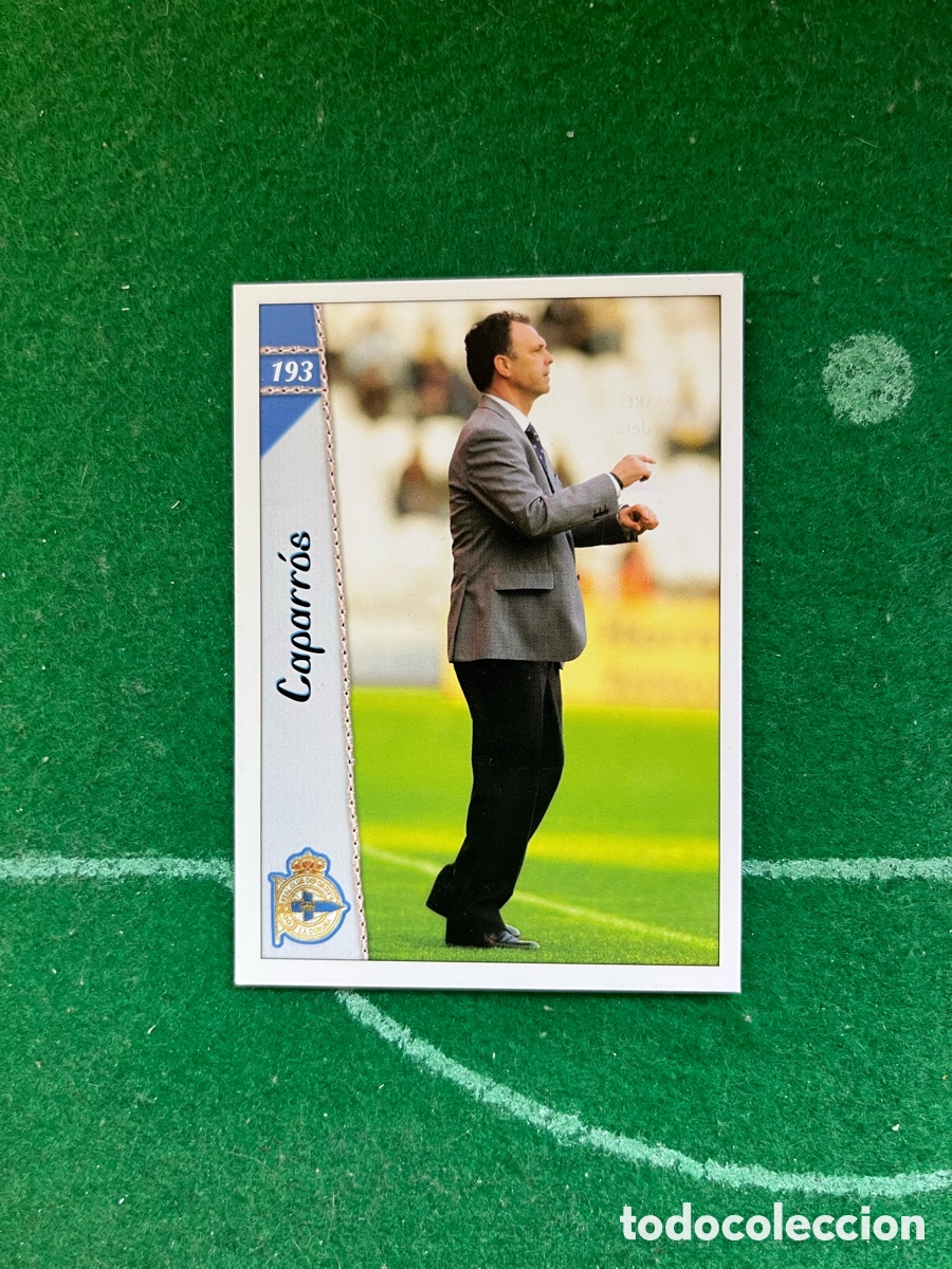 Cromos de f&uacute;tbol: 193 CAPARROS DEPORTIVO DE LA CORU&Ntilde;A LAS FICHAS DE LA LIGA 2006 2007 MUNDICROMO ENTRENADOR