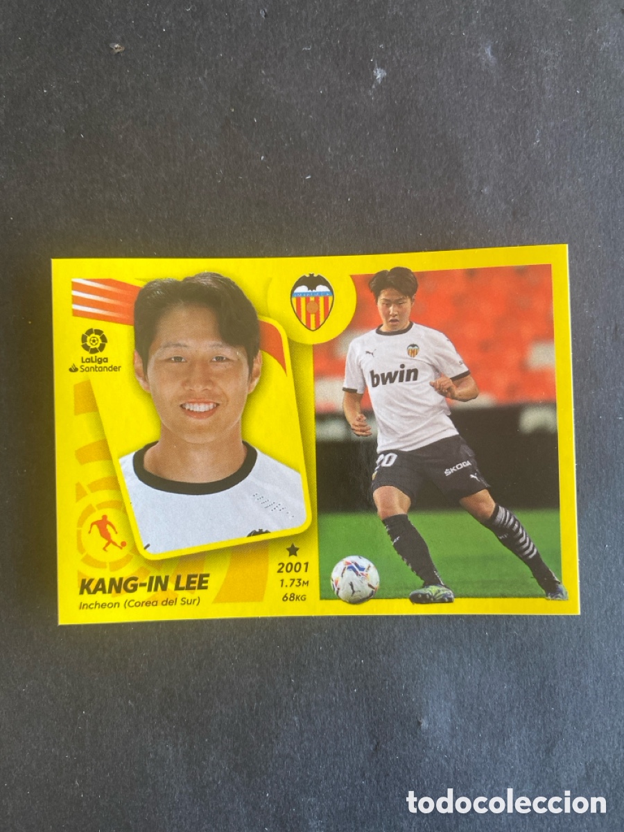 Cromos de f&uacute;tbol: Cromo liga 21/22 Valencia N* 16A