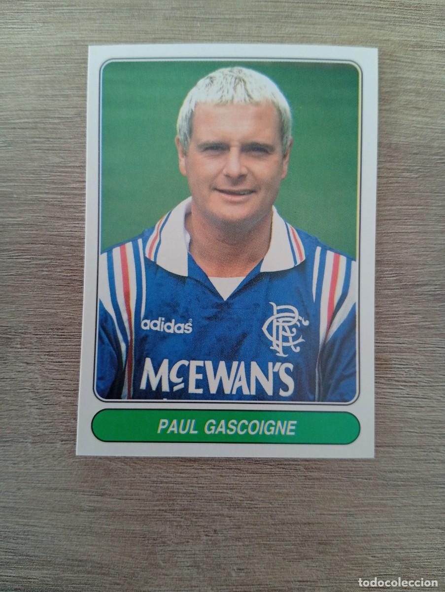 Cromos de f&uacute;tbol: PAUL GASCOIGNE 64 EUROPEAN FOOTBALL STARS 1997 97 SIN PEGAR NUNCA PEGADO
