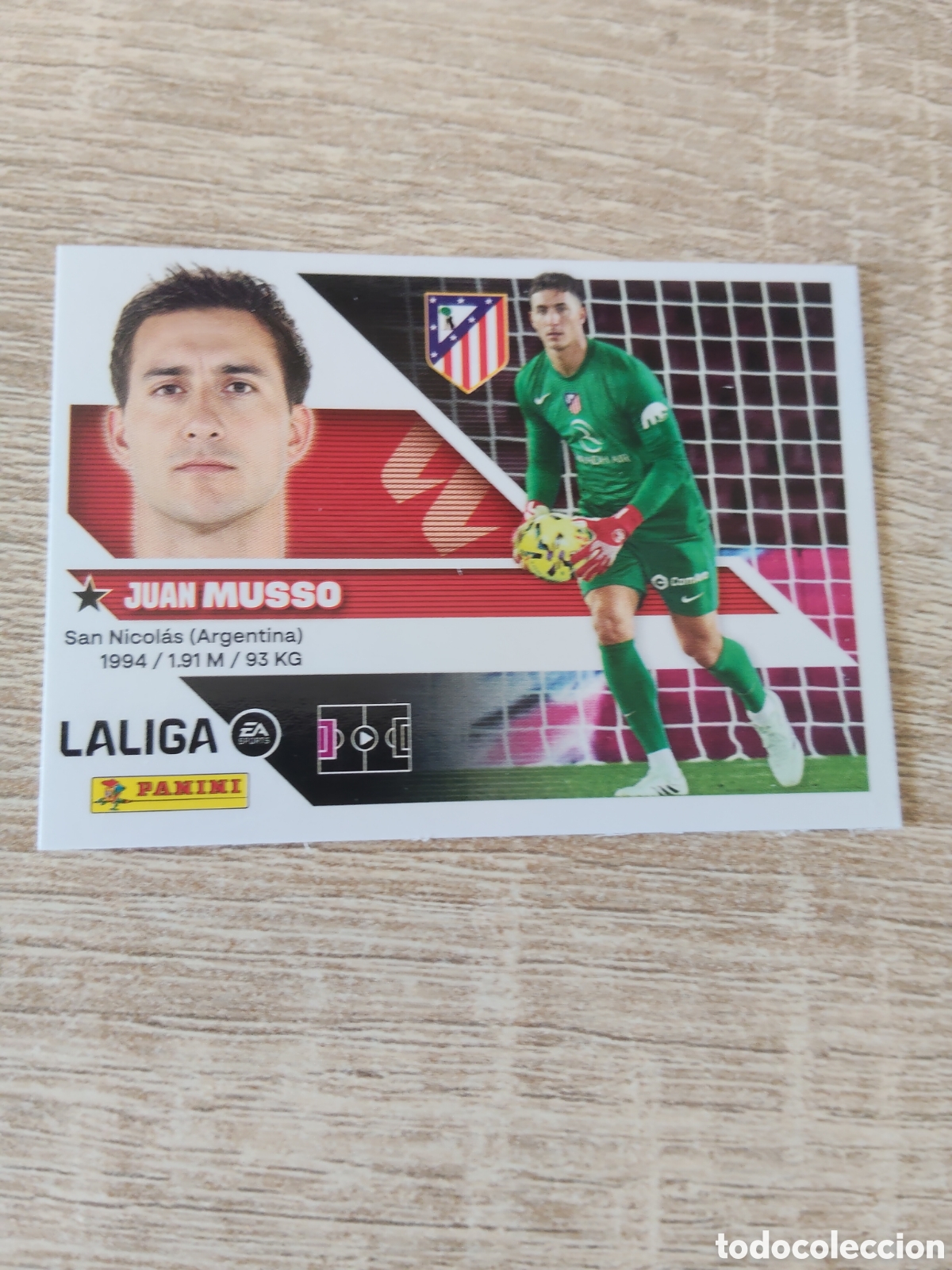 Cromos de f&uacute;tbol: Musso Atl&eacute;tico de Madrid liga 2026 2027 26 27 ediciones este