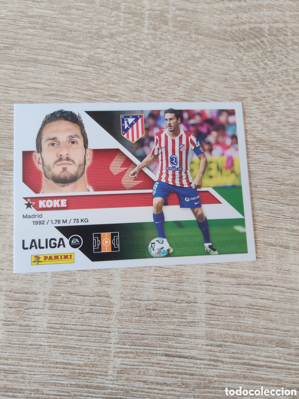 Cromos de f&uacute;tbol: Koke Atl&eacute;tico de Madrid liga 2026 2027 26 27 ediciones este