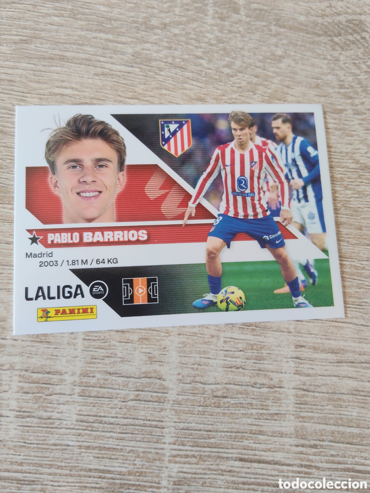 Cromos de f&uacute;tbol: Barrios Atl&eacute;tico de Madrid liga 2026 2027 26 27 ediciones este