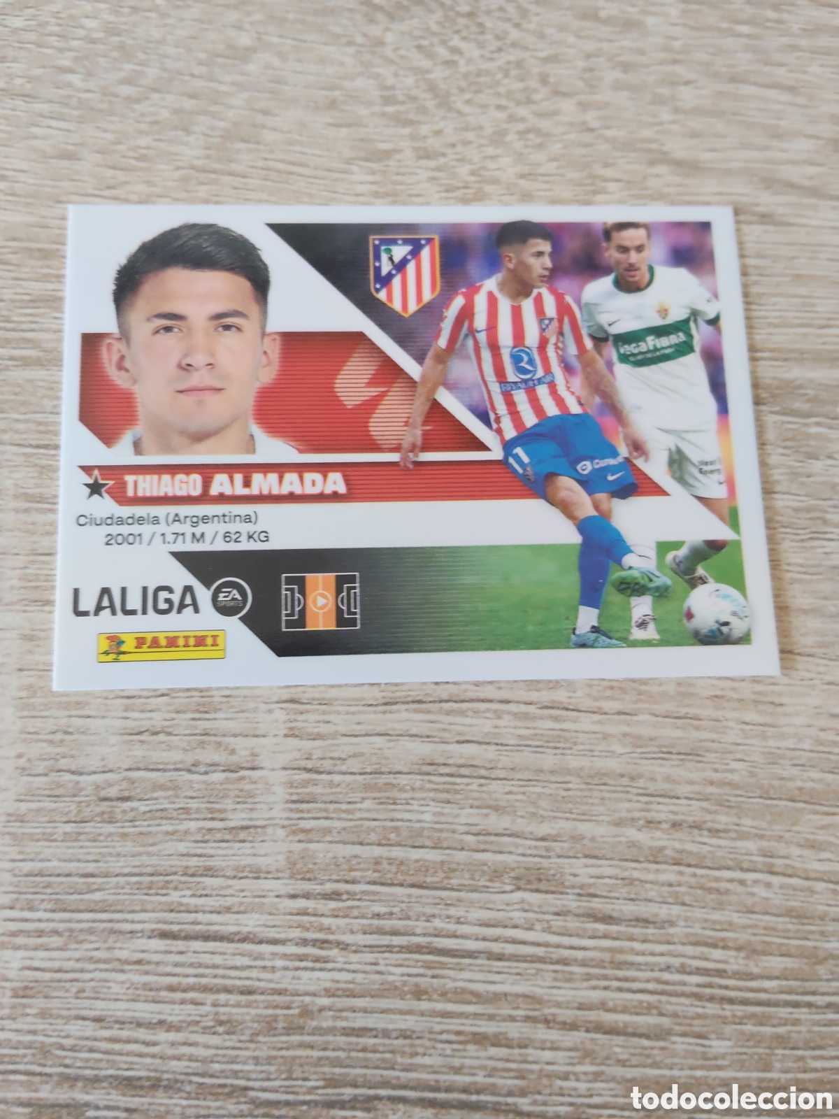 Cromos de f&uacute;tbol: Almada Atl&eacute;tico de Madrid liga 2026 2027 26 27 ediciones este