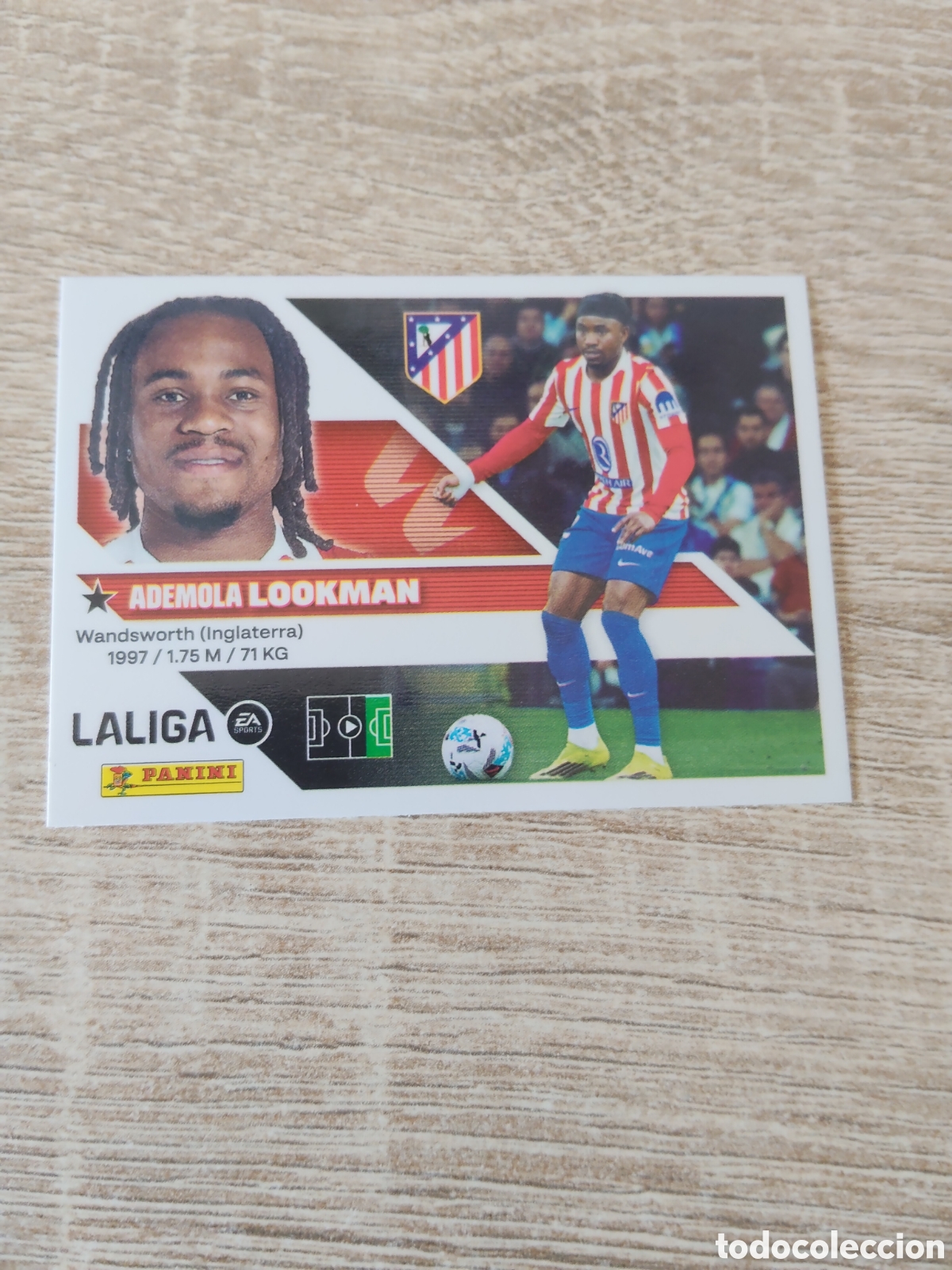 Cromos de f&uacute;tbol: Lookman Atl&eacute;tico de Madrid liga 2026 2027 26 27 ediciones este
