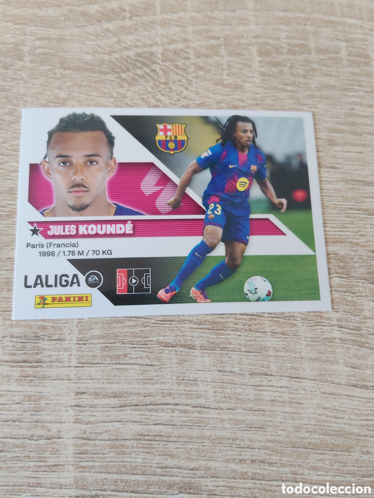 Cromos de f&uacute;tbol: Kounde Barcelona liga 2026 2027 26 27 ediciones este