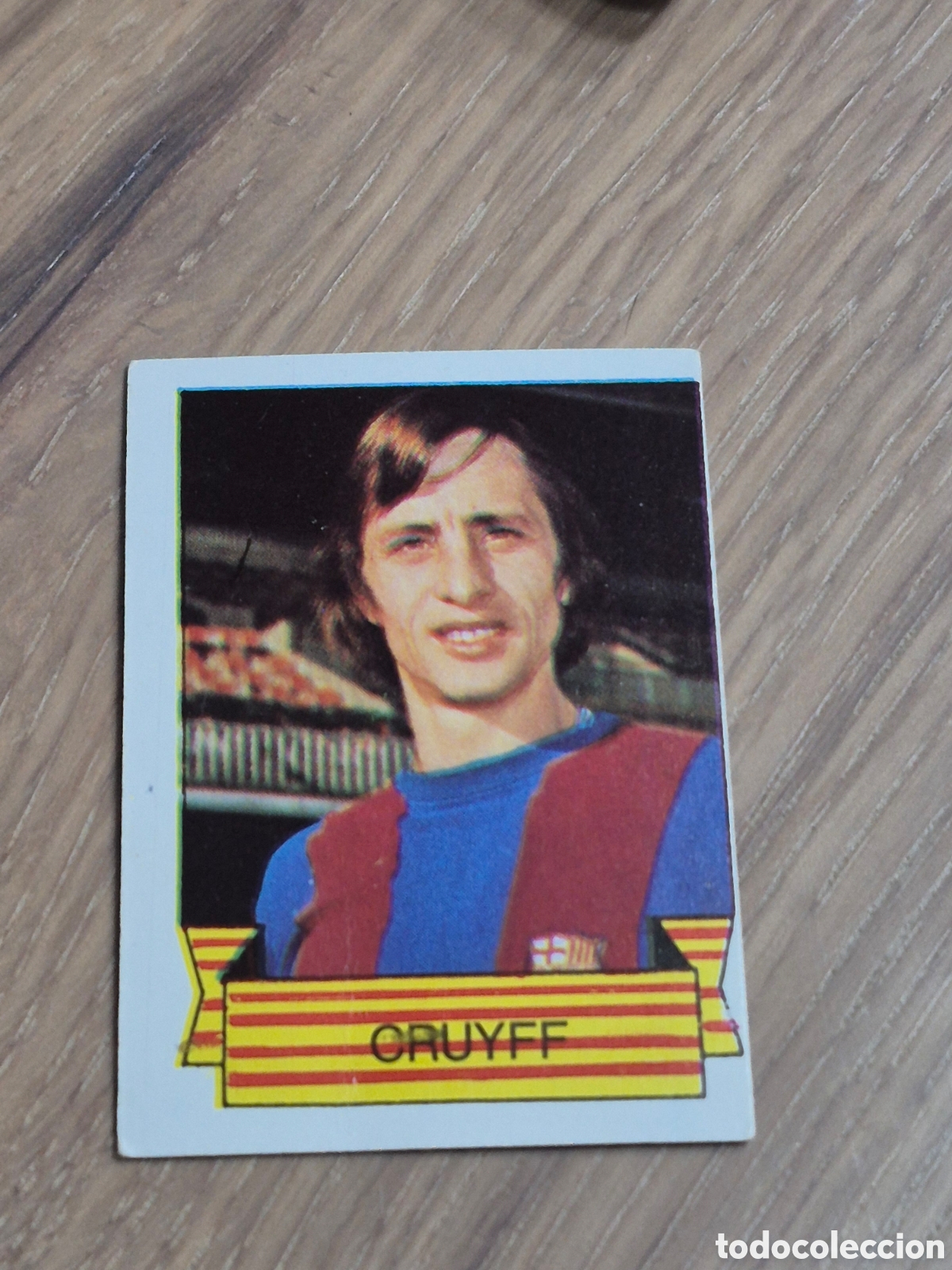 Cromos de f&uacute;tbol: CROMO JOHAN CRUYFF, F.C.BARCELONA CROMO SACADO DE SOBRE