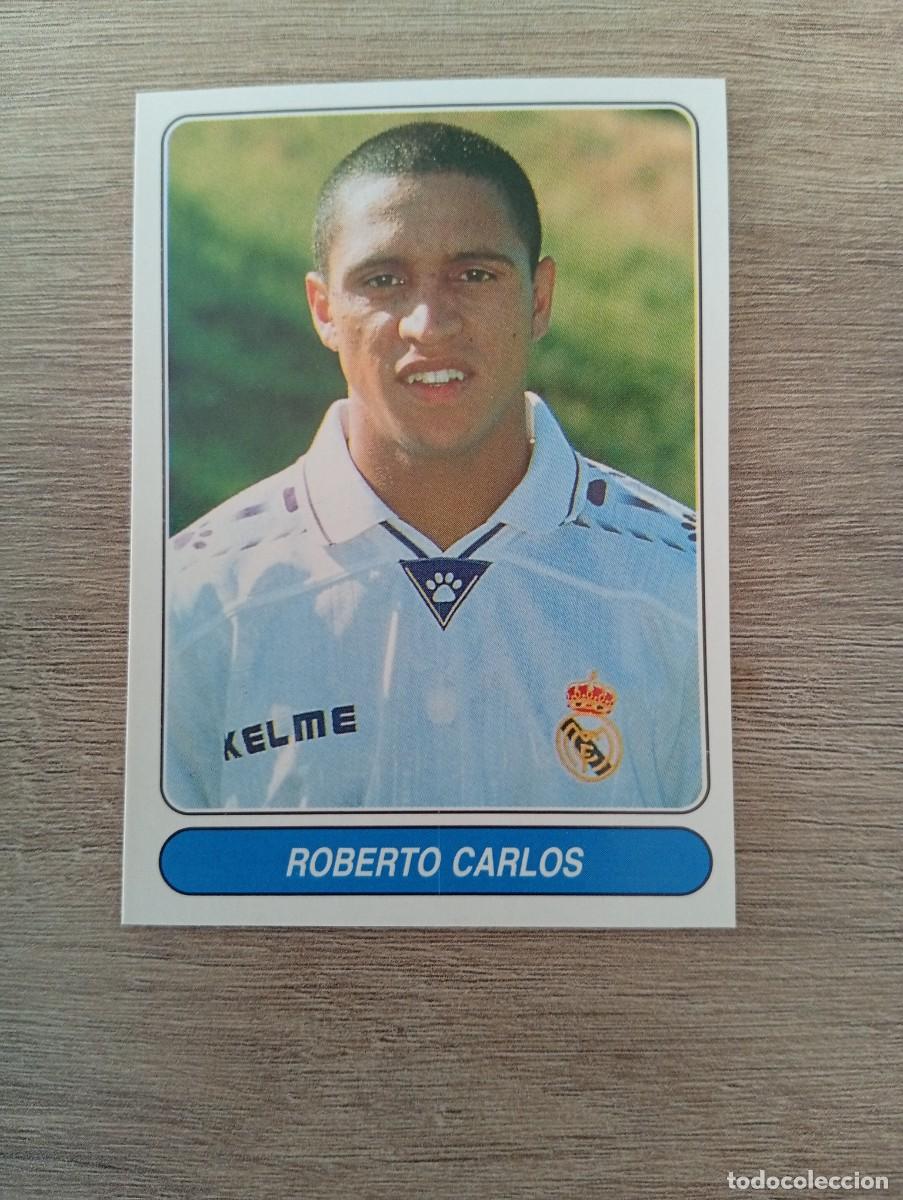 Cromos de f&uacute;tbol: ROBERTO CARLOS 44 REAL MADRID EUROPEAN FOOTBALL STARS 1997 97 SIN PEGAR NUNCA PEGADO
