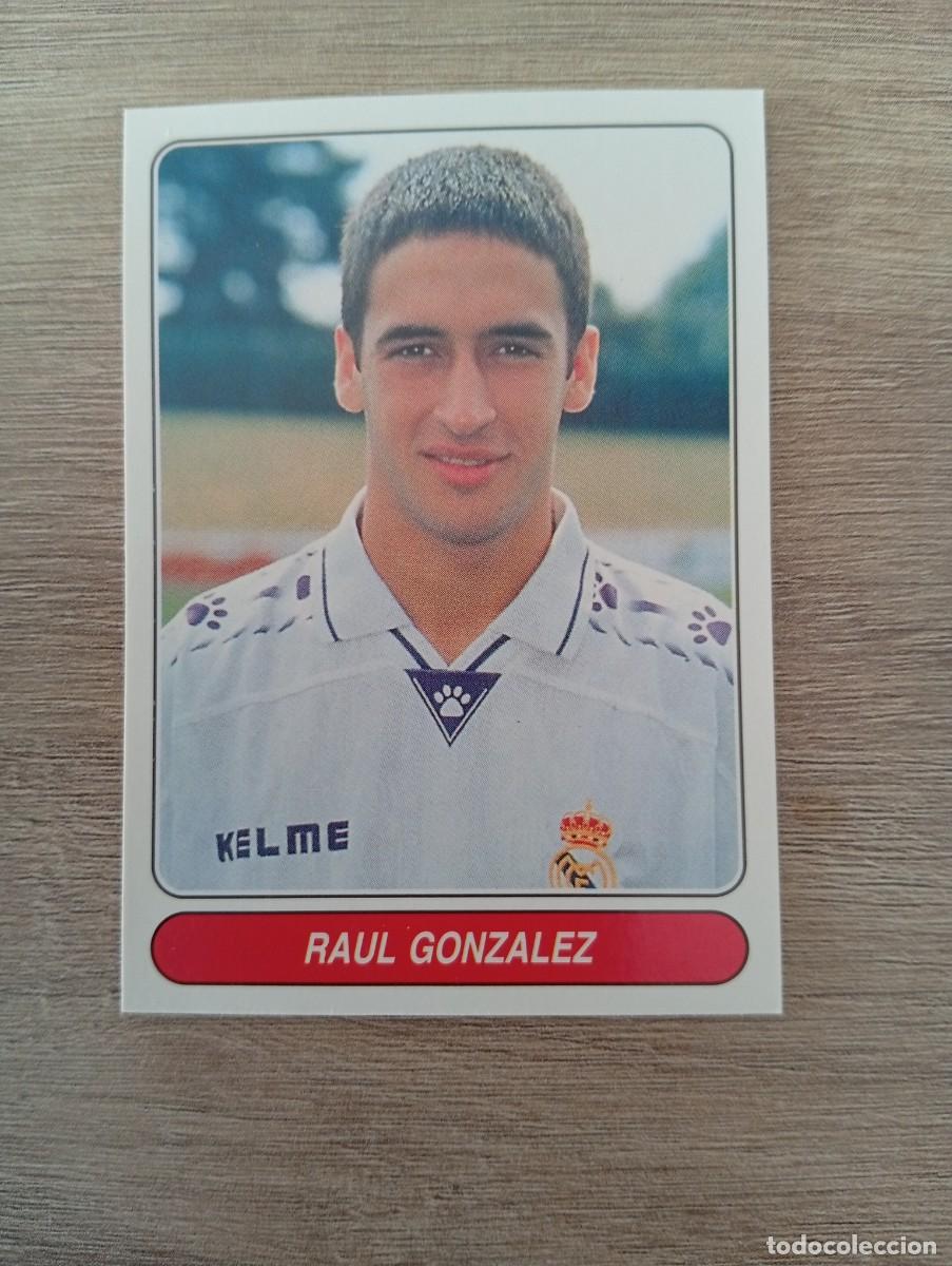 Cromos de f&uacute;tbol: RAUL GONZALEZ 110 REAL MADRID EUROPEAN FOOTBALL STARS 1997 97 SIN PEGAR NUNCA PEGADO