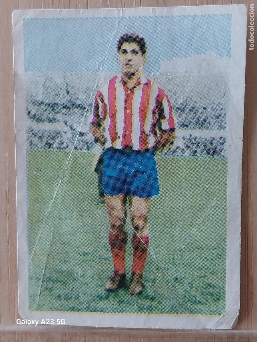 Cromos de f&uacute;tbol: COLLAR AT MADRID BARCICROM 1961 1962 LIGA 61 62 CROMO ORIGINAL SIN PEGAR NUNCA