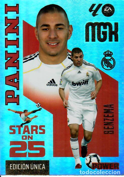 Cromos de f&uacute;tbol: TRADING CARD PANINI MEGACRACKS 26 27 - MGK 441 P STARS ON 25 - BENZEMA - R. MADRID - EDICI&Oacute;N &Uacute;NICA