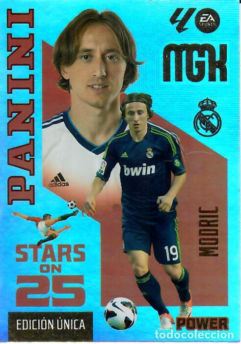 Cromos de f&uacute;tbol: TRADING CARD PANINI MEGACRACKS 26 27 - MGK 445 P STARS ON 25 - MODRIC -REAL MADRID - EDICI&Oacute;N &Uacute;NICA