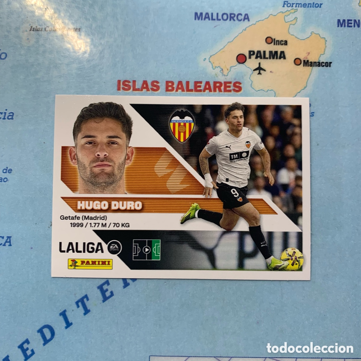 Cromos de f&uacute;tbol: Hugo Duro numero 17 del Valencia cromo liga este 26-27 2026-2027