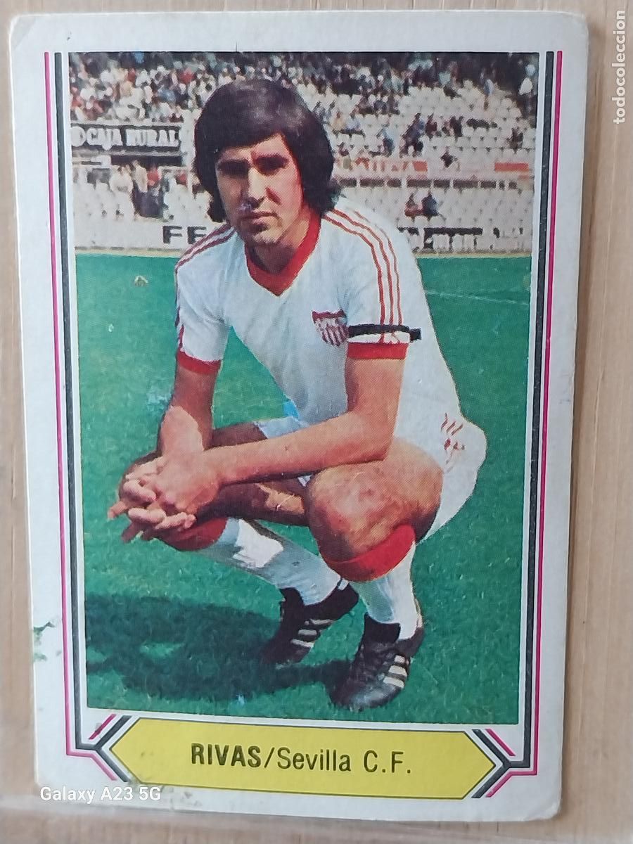 Cromos de f&uacute;tbol: RIVAS SEVILLA ED ESTE LIGA 1980 80 81 CROMO SIN PEGAR NUNCA ORIGINAL