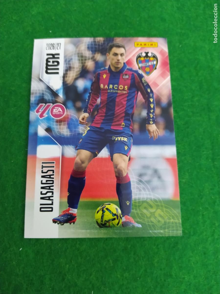 Fu&szlig;ball-Sticker: MEGACRACKS 2026 2027 MGK 26 27 NUEVO - 2 EDICION - LEVANTE N&ordm; 210 OLASAGASTI