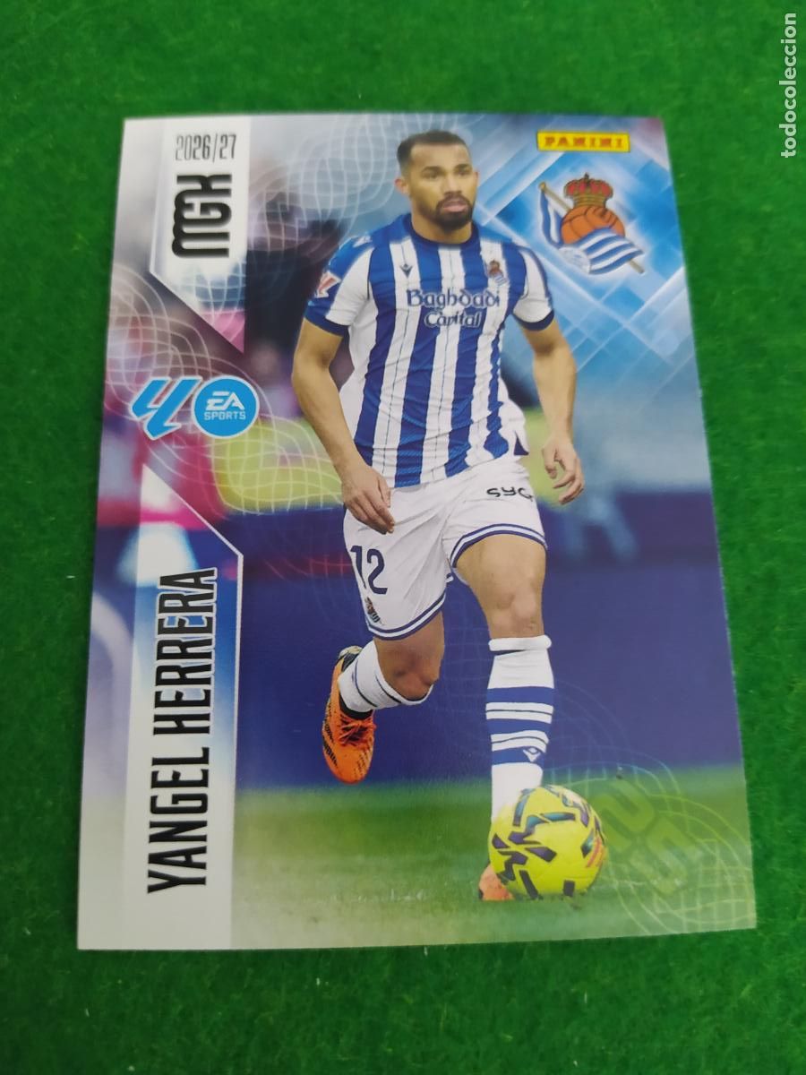 Fu&szlig;ball-Sticker: MEGACRACKS 2026 2027 MGK 26 27 NUEVO - 2 EDICION - REAL SOCIEDAD N&ordm; 318 YANGEL HERRERA