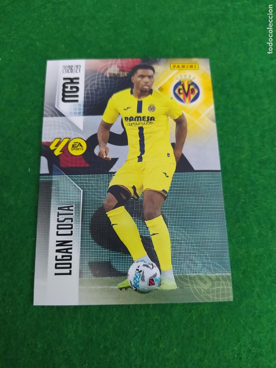 Fu&szlig;ball-Sticker: MEGACRACKS 2026 2027 MGK 26 27 NUEVO - 2 EDICION - VILLARREAL N&ordm; 367 LOGAN COSTA