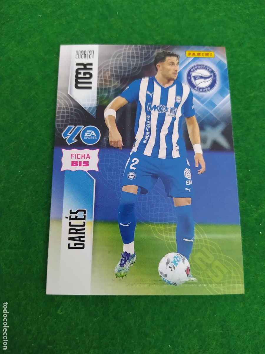 Fu&szlig;ball-Sticker: MEGACRACKS 2026 2027 MGK 26 27 NUEVO - 2 EDICION BIS - DEPORTIVO ALAVES N&ordm; 25BIS GARCES