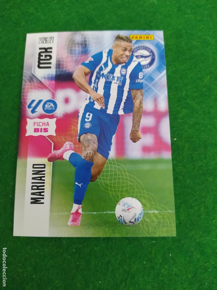 Fu&szlig;ball-Sticker: MEGACRACKS 2026 2027 MGK 26 27 NUEVO - 2 EDICION BIS - DEPORTIVO ALAVES N&ordm; 34BIS MARIANO