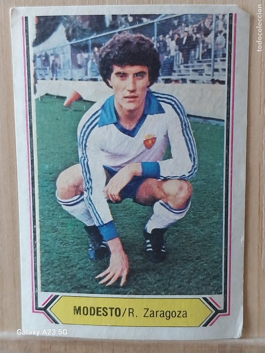 Cromos de f&uacute;tbol: MODESTO ZARAGOZA ED ESTE LIGA 1980 80 81 CROMO SIN PEGAR NUNCA ORIGINAL