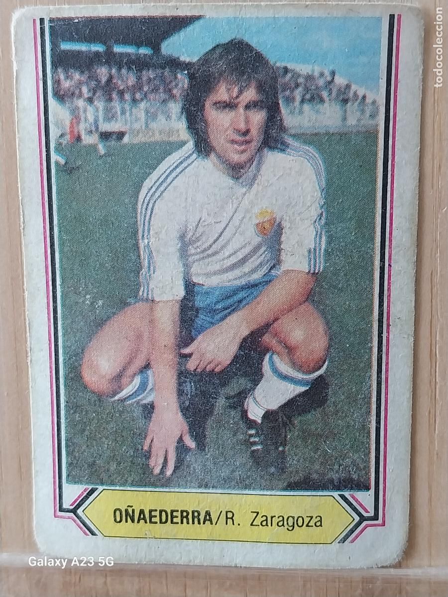 Football Stickers: O&Ntilde;AEDERRA ZARAGOZA ED ESTE LIGA 1980 80 81 CROMO SIN PEGAR NUNCA ORIGINAL
