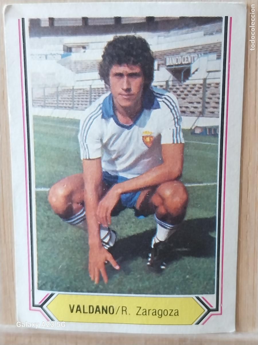 Football Stickers: VALDANO ZARAGOZA ED ESTE LIGA 1980 80 81 CROMO SIN PEGAR NUNCA ORIGINAL