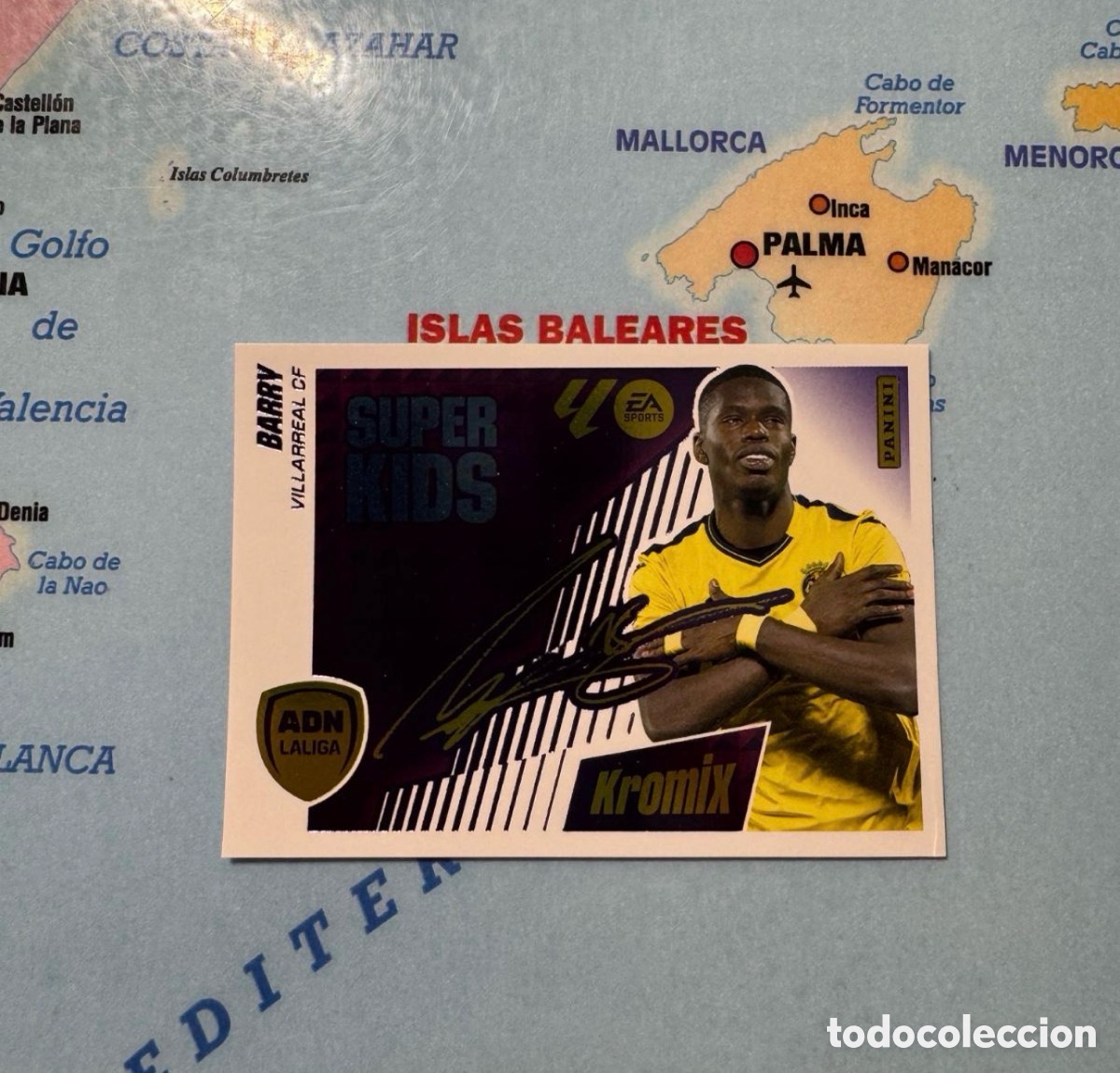 Cromos de f&uacute;tbol: Barry S&uacute;per Kids Kromix n&uacute;mero K4 Del Villarreal cromo liga este 25-26 2025-2026