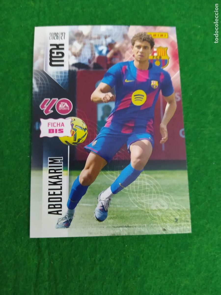 Cromos de f&uacute;tbol: MEGACRACKS 2026 2027 MGK 26 27 NUEVO - 2 EDICION BIS - FC BARCELONA N&ordm; 90BIS ABDELKARIM