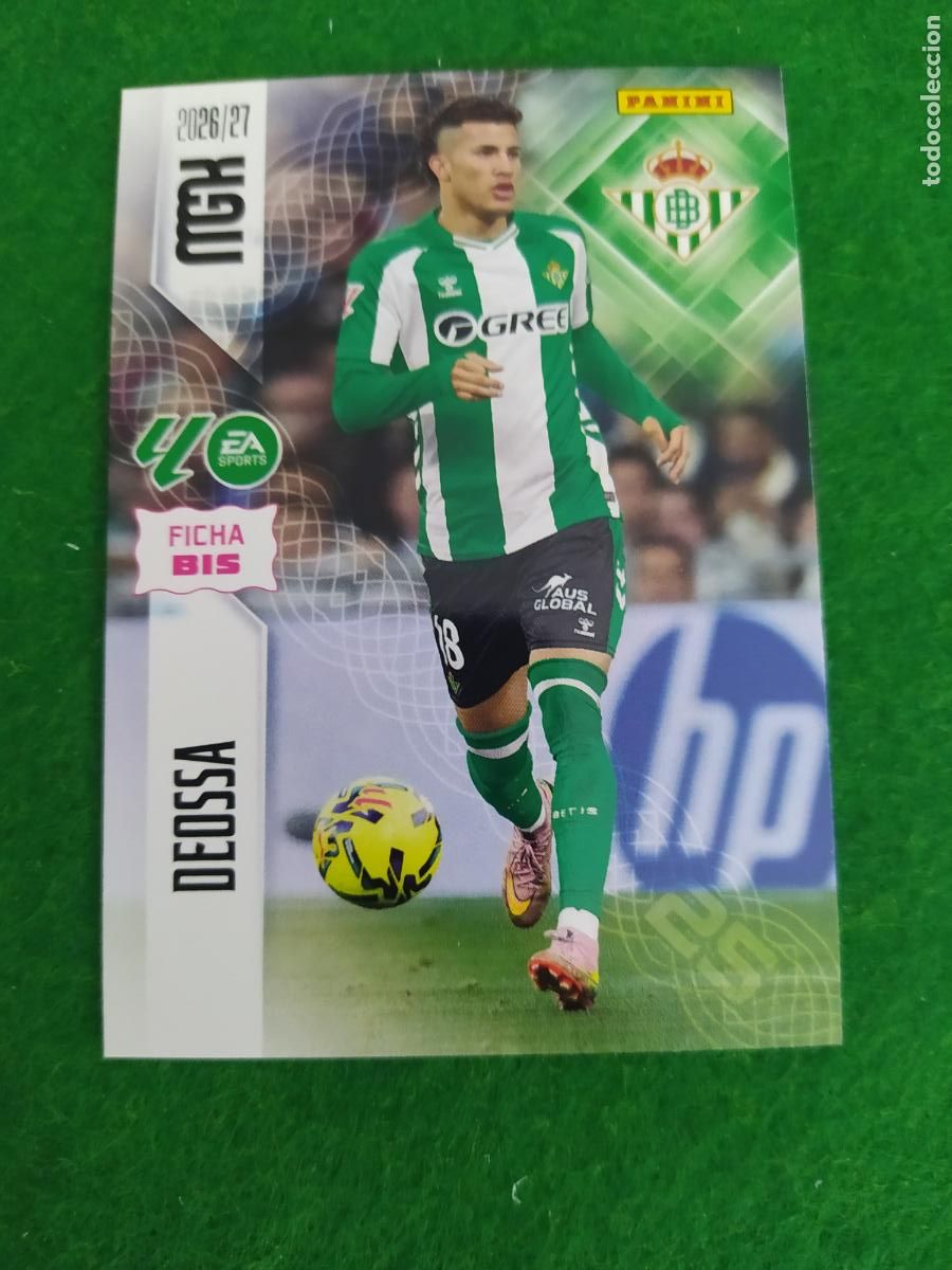Cromos de f&uacute;tbol: MEGACRACKS 2026 2027 MGK 26 27 NUEVO - 2 EDICION BIS - REAL BETIS N&ordm; 100BIS DEOSA